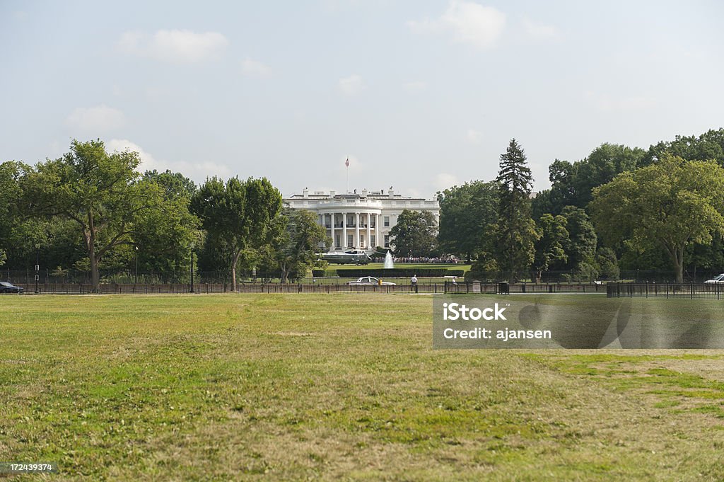 La Maison Blanche, à Washington, D.C. avec un hélicoptère - Photo de Arbre libre de droits