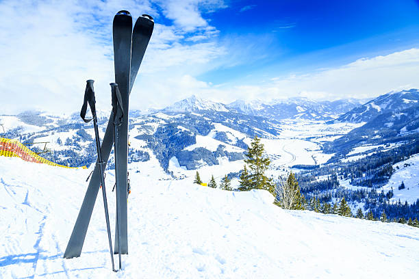 istock skis and ski poles 172439561