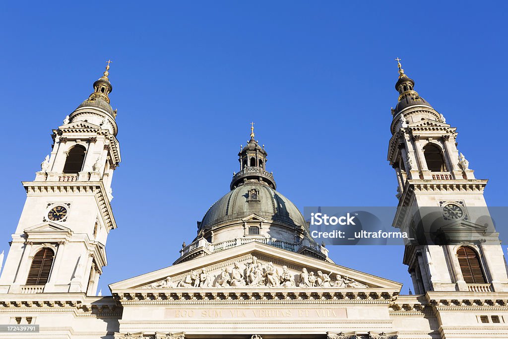 Basilica di Santo Stefano Budapest - Foto stock royalty-free di Ambientazione esterna