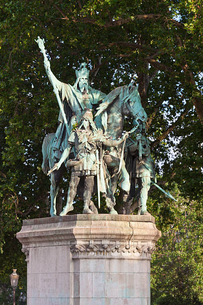 istock Charlemagne Statue in front of Notre Dame, Paris. 172439849