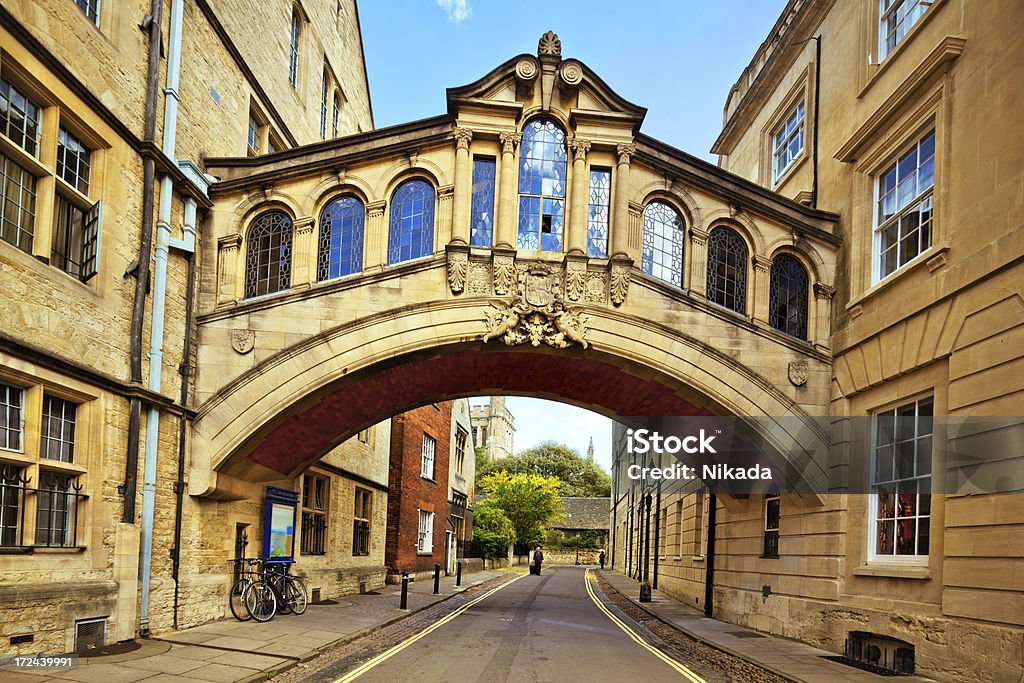 Ponte dei Sospiri, Oxford - Foto stock royalty-free di Finestra