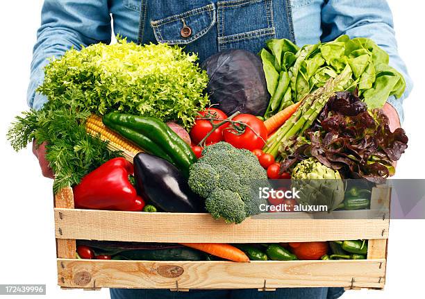 Box With Vegetables Stock Photo - Download Image Now - Abundance, Adult, Adults Only