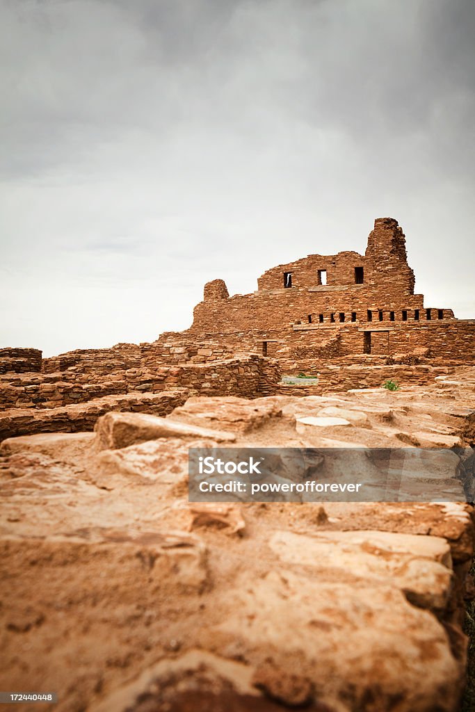 Abo ruinas de misiones Pueblo monumento nacional de Salinas - Foto de stock de Aire libre libre de derechos