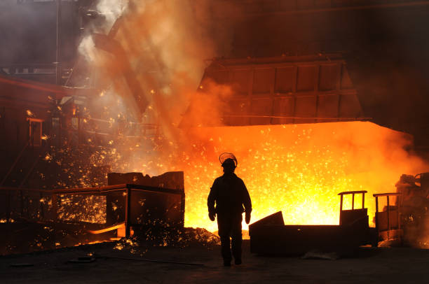 istock The iron and steel wprker is working 172440592