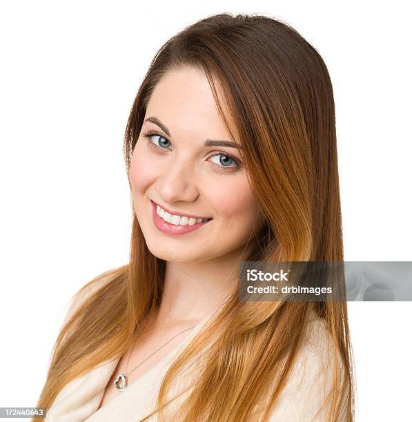 Foto de Retrato De Mulher Jovem Feliz Retrato e mais fotos de stock de 20 Anos - 20 Anos, 20-24 Anos, Adulto