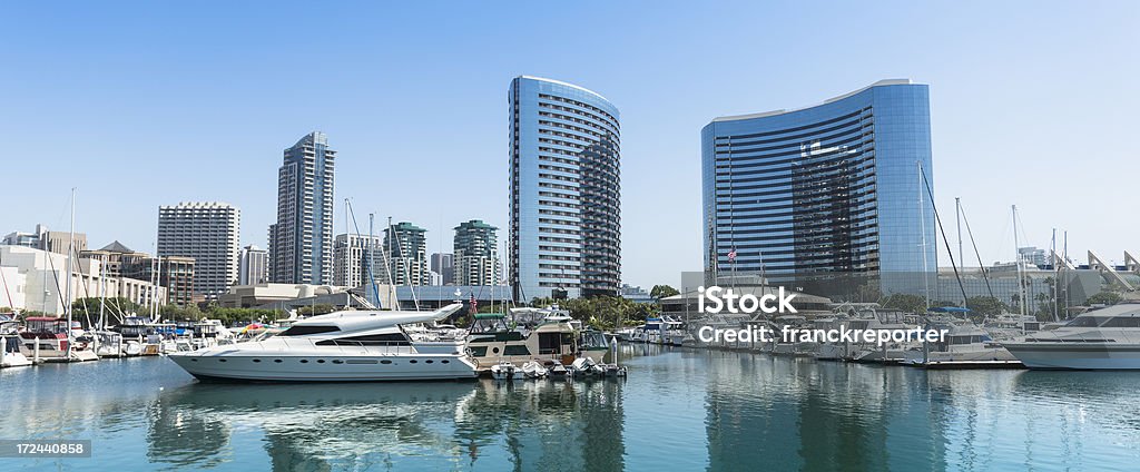 San Diego, skyline di marina bay - Foto stock royalty-free di Acciaio