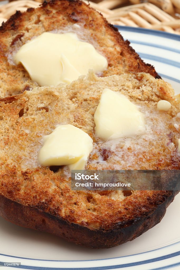 Gegrilltes Oster-Brötchen - Lizenzfrei Brotsorte Stock-Foto