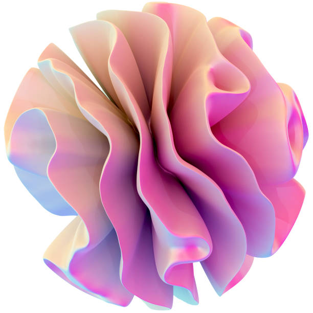 istock Abstract Pink Pearl Y2K Shape 1724416291