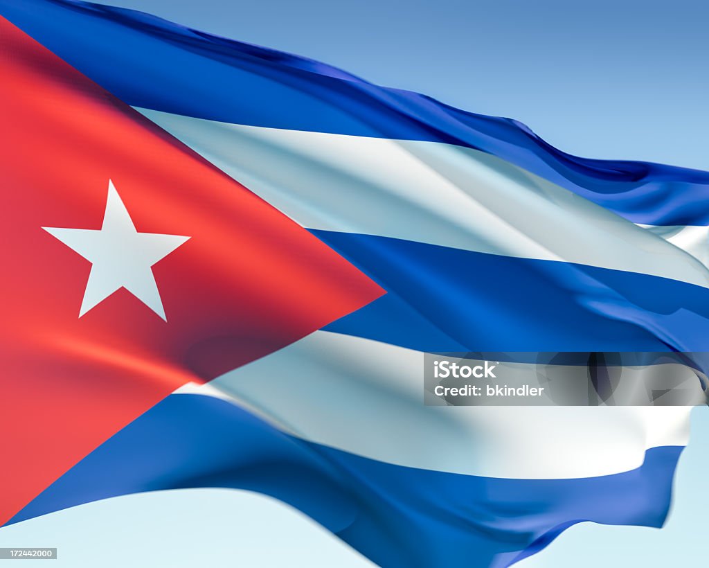 Bandeira de Cuba - Foto de stock de América Latina royalty-free