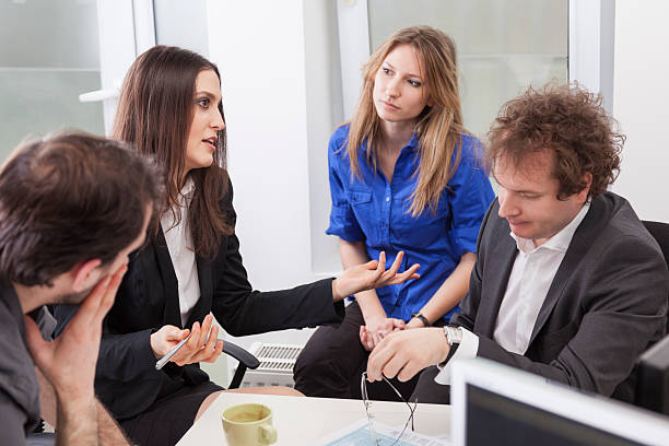 istock Business people having meeting in office 172442060
