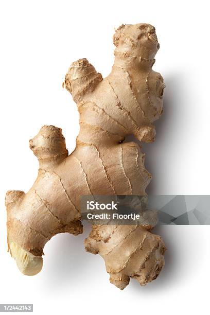 Vegetables Ginger Isolated On White Background Stock Photo - Download Image Now - Ginger - Spice, Vegetable, White Background