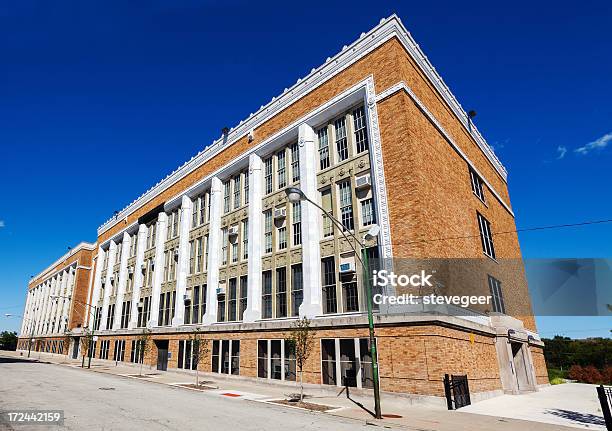 Colman Escuela Primaria Grand Boulevard Chicago Foto de stock y más banco de imágenes de Aire libre - Aire libre, Anticuado, Arquitectura