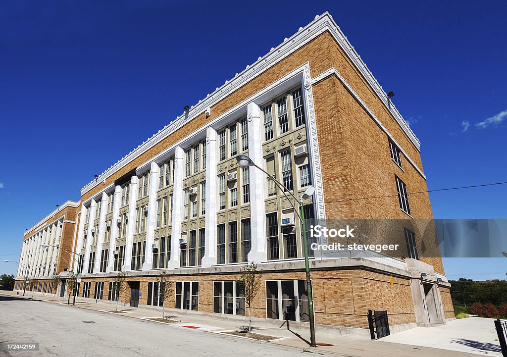 Colman scuola elementare, Grand Boulevard, Chicago - Foto stock royalty-free di Ambientazione esterna