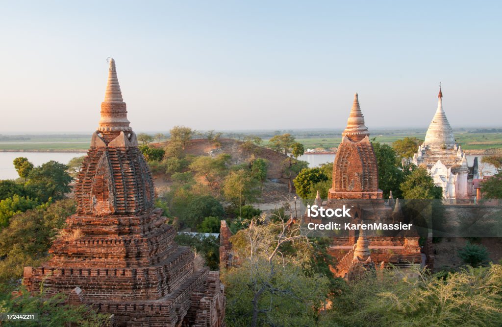 Stupas de Bagan, Myanmar - Royalty-free Ao Ar Livre Foto de stock