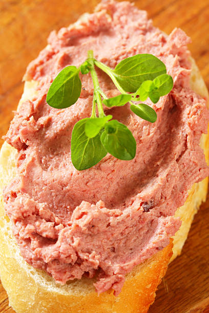 istock Slice of bread with liver pate 172442610