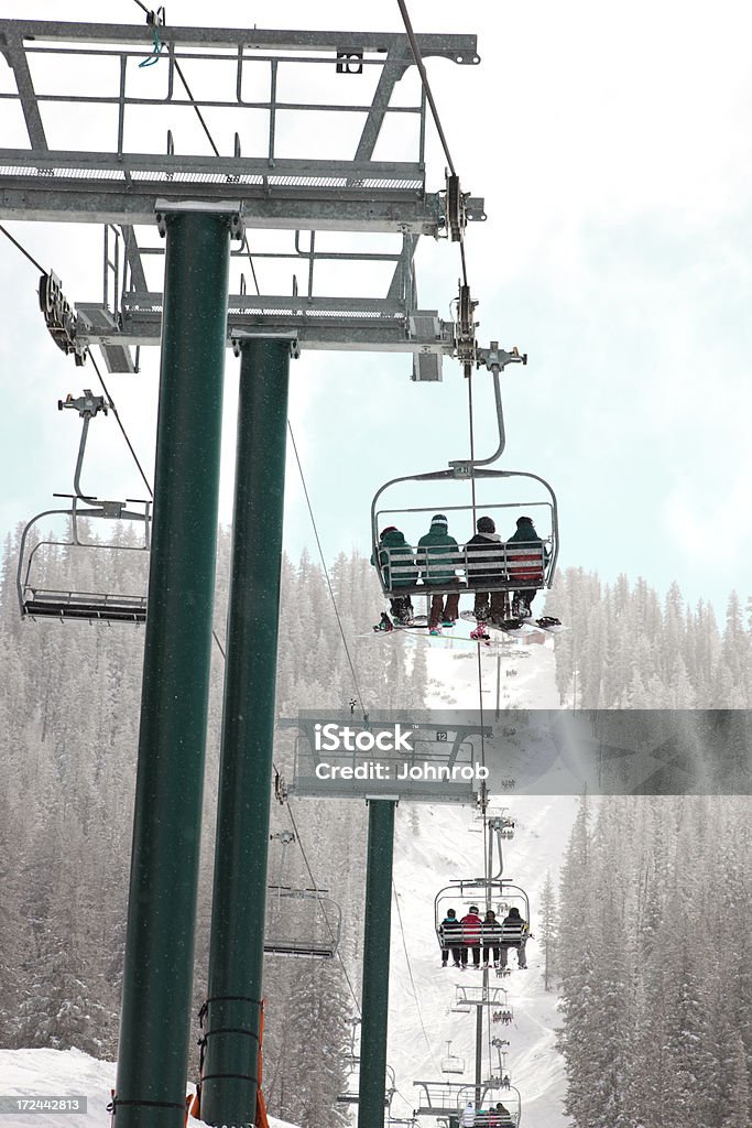 Teleférico de esqui em Utah - Foto de stock de Coberto de Neve royalty-free