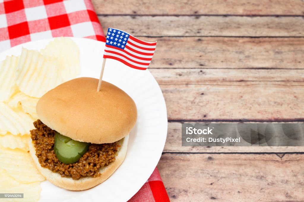 Patriótica Sloppy Joe - Royalty-free Bandeira dos Estados Unidos da América Foto de stock