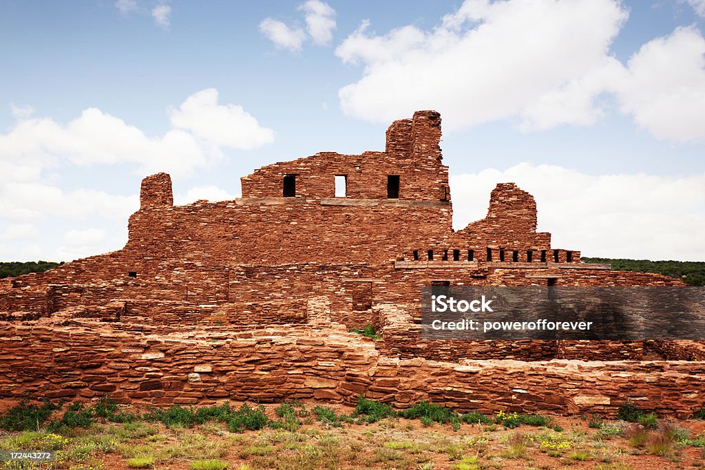 Abo Ruins - Salinas Pueblo Missions National Monument Abo ruins at Salinas Pueblo Missions National Monument in New Mexico, USA. American Culture Stock Photo