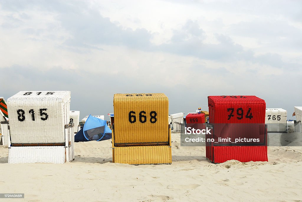 Spiaggia del Mare del Nord - Foto stock royalty-free di Abbronzarsi