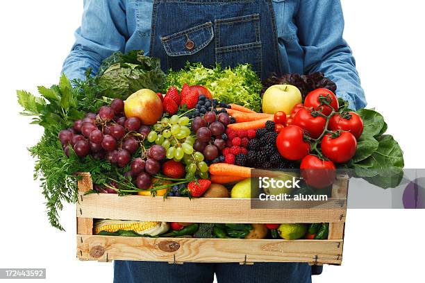 Owoce I Warzywa - zdjęcia stockowe i więcej obrazów Artykuły spożywcze - Artykuły spożywcze, Białe tło, Dojrzały