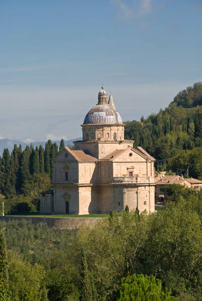 san biagio в montepulciano - madonna di san biagio стоковые фото и изображения