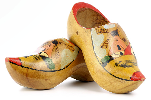 A pair of oversized shoe for clown performance.