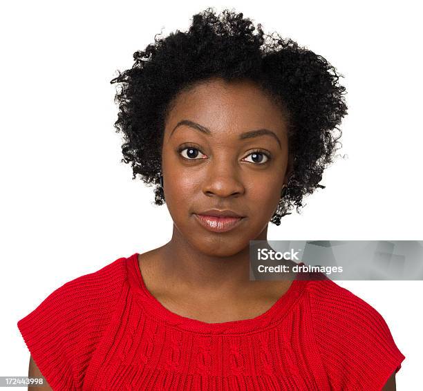 Serious Young Woman Looking At Camera Stock Photo - Download Image Now - African Ethnicity, Cut Out, One Woman Only