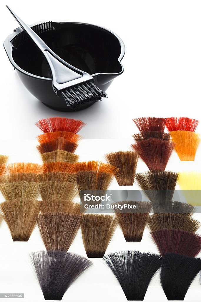 Resaltado y herramientas para colorear cabello - Foto de stock de Color del cabello libre de derechos