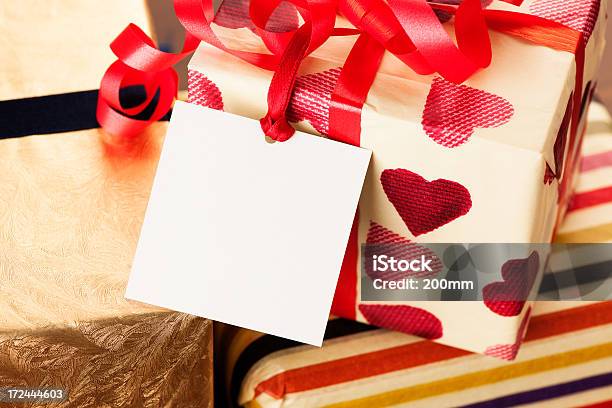 Foto de Presente Com Etiqueta De Vazio e mais fotos de stock de Amor - Amor, Aniversário, Caixa de presentes