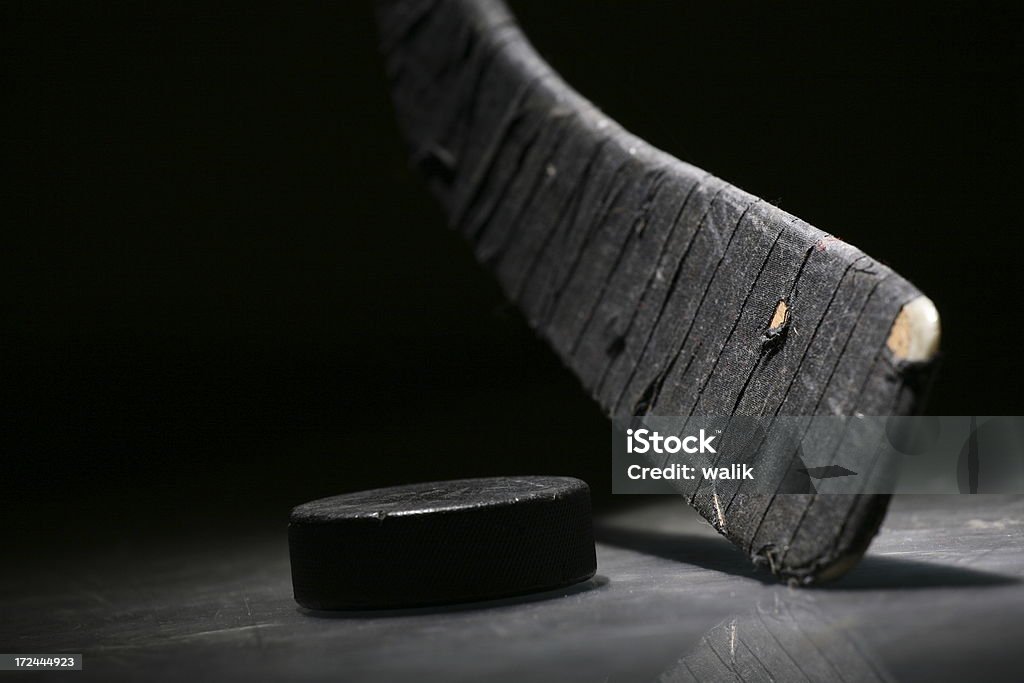 Crosse de Hockey & Puck - Photo de Crosse de hockey libre de droits