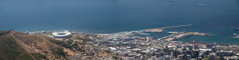 Cape Town water front from Table Mountain
