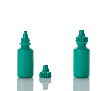 Plastic bottles from eye drops- CLIPPING PATHS