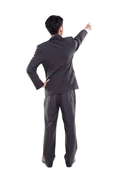 istock Back of a Businessman Pointing 172446252