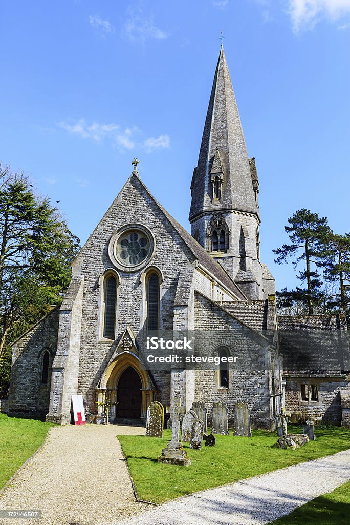 Kirche in Leafield, Oxfordshire - Lizenzfrei Altertümlich Stock-Foto
