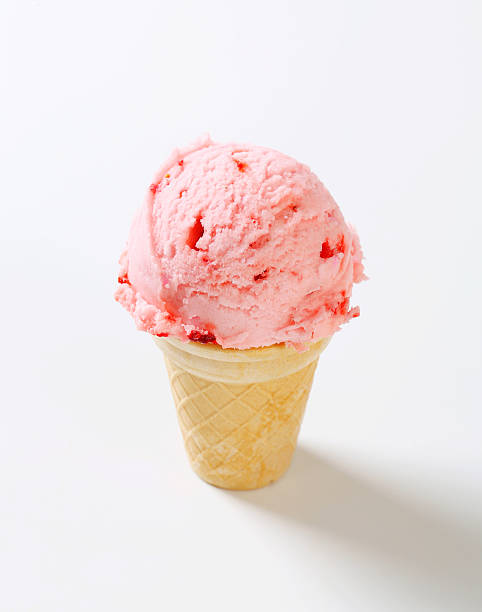 Soft ice cream with sprinkles isolated on white background
