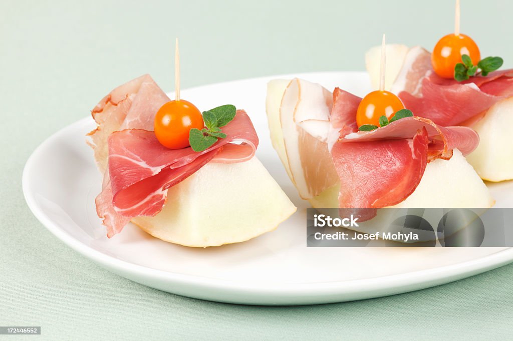 Melão canapes - Royalty-free Melão Foto de stock