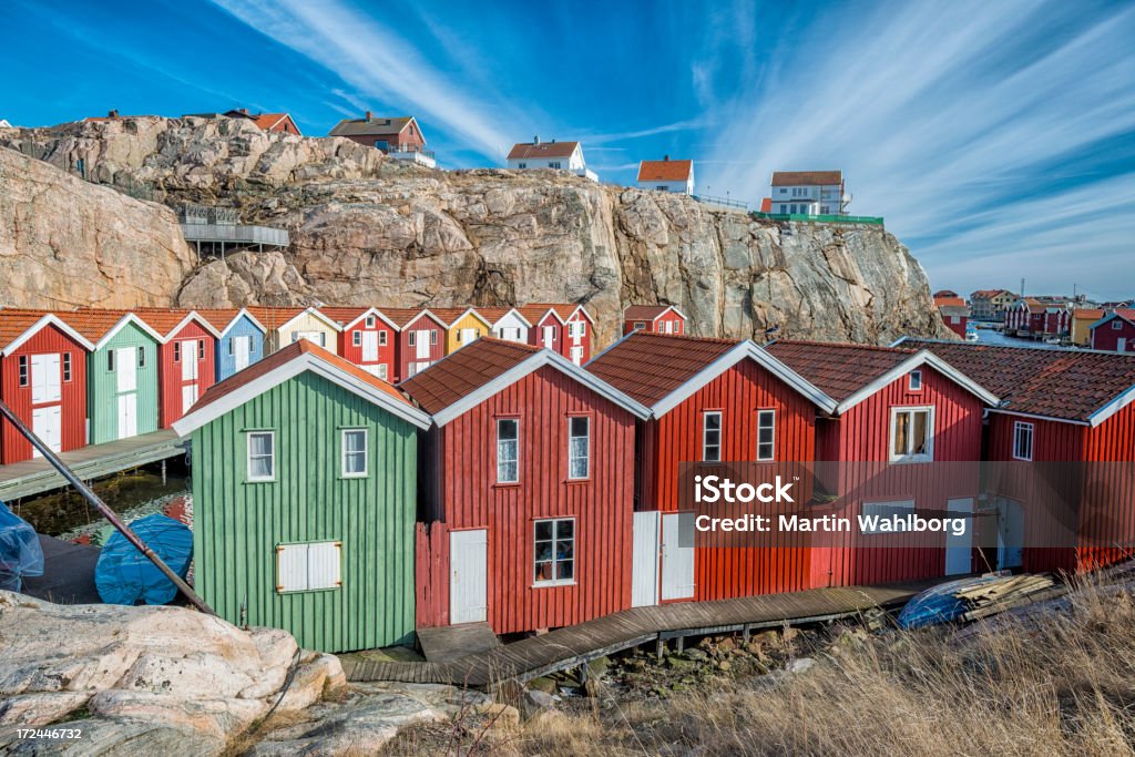 village de pêcheurs - Photo de Culture suédoise libre de droits