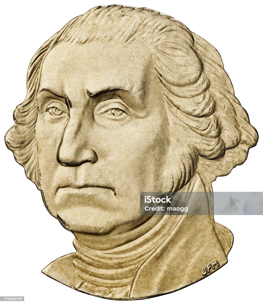 Ritratto di George Washington - Foto stock royalty-free di Banconota