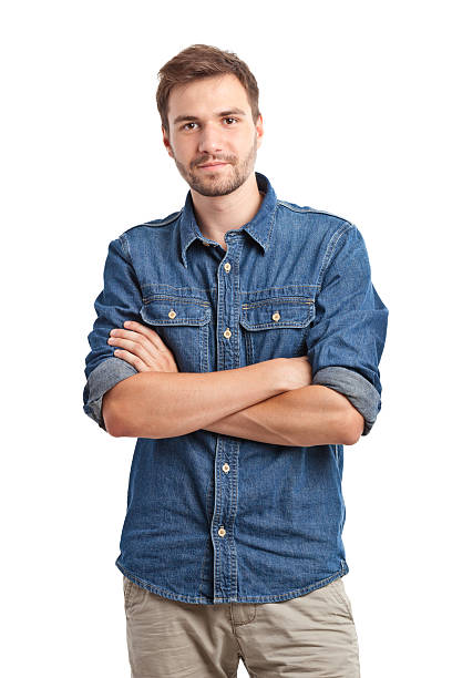 istock young handsome man in jeans shirt 172446744