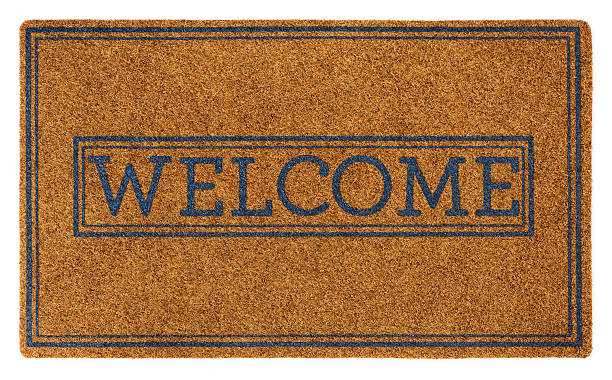 istock Doorway Welcome Mat Isolated on White 172446773