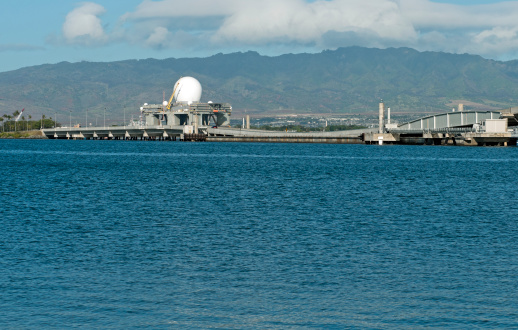 Sea-based X-band radar station at Pearl Harbor on Oahu