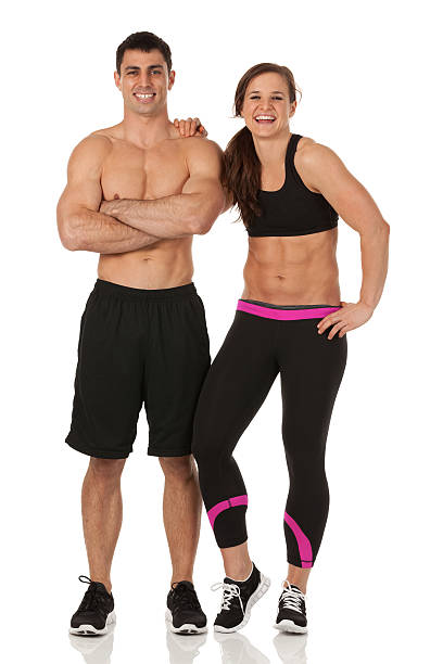 istock Smiling sports couple 172446912