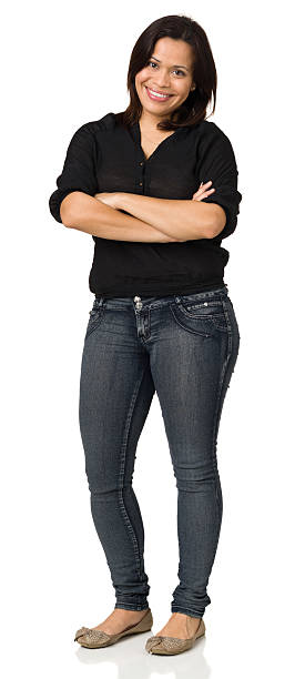 istock Cheerful Woman Standing, Arms Crossed 172446997