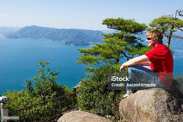 Ocean Views Stock Photo - Download Image Now - Miyajima, Hiking, Mountain