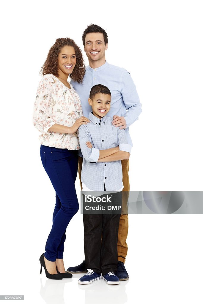 幸せな若い家族が息子 - 3人のロイヤリティフリーストックフォト