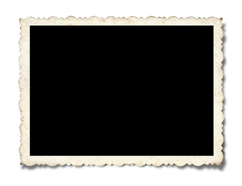Blank Picture Frame (Within the clipping path) isolated on white background with drop shadow.