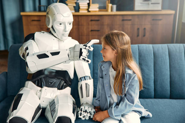 istock Housewife Robot Helping at home 1724483724