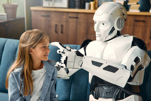 istock Housewife Robot Helping at home 1724483738