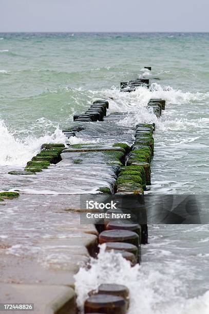 Groyne With Waves Baltic Sea Beach Of Darss Peninsulas Stock Photo - Download Image Now