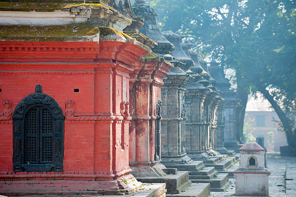 istock Pagodas in misty morning 172448845